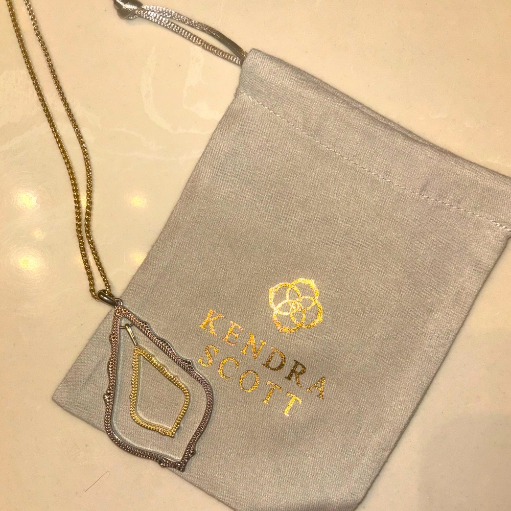 Kendra Scott Simon Drop Necklace- Mixed Metal